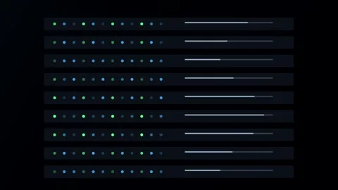 Data loading animation loop background digital screen Stock Footage 347038029