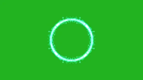 Data loading effect with arcs and tiny stars on green screen background Stock Footage 250077526