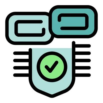 Data location icon vector flat Stock Illustration