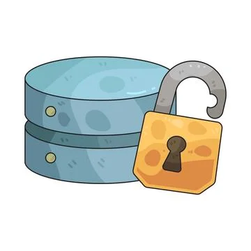 Data lock illustration Stock Illustration