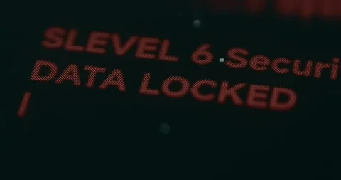 Data Locked lettering, ransomware attack, cyber crime concept Stock Footage 310805915