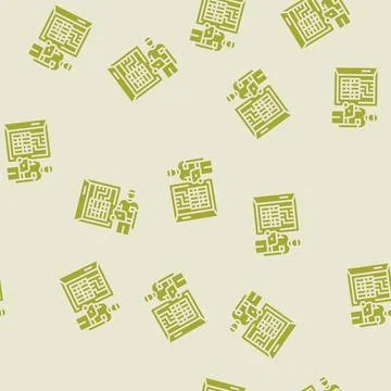 Data logging audit energy glyph seamless pattern Stock Illustration