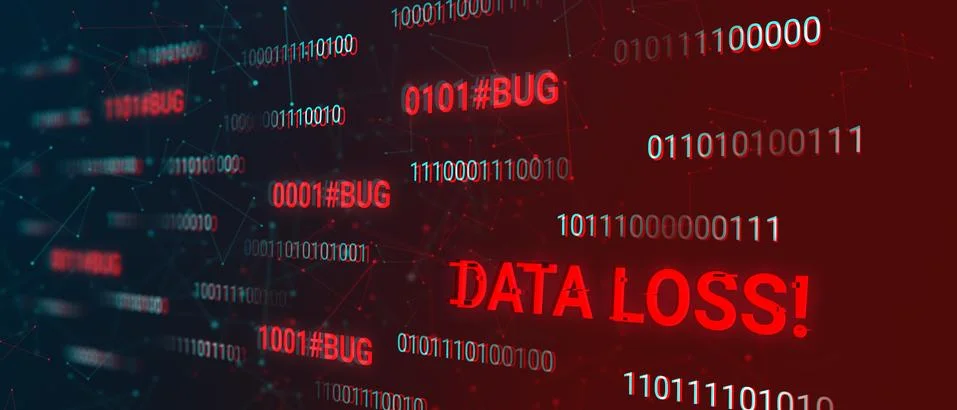 Data loss concept 库存插图