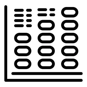 Data loss pc graph icon outline vector. Accident fail Stock Illustration