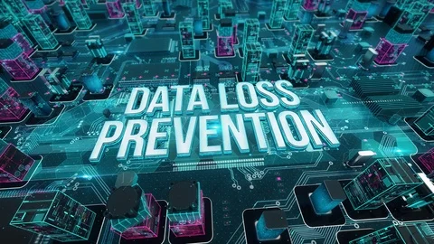 DATA LOSS PREVENTION with digital technology concept Stock-Footage 103395248