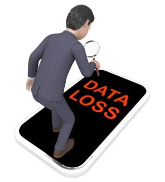 Data Loss Prevention Security Shield 3d Rendering Illustrazione stock