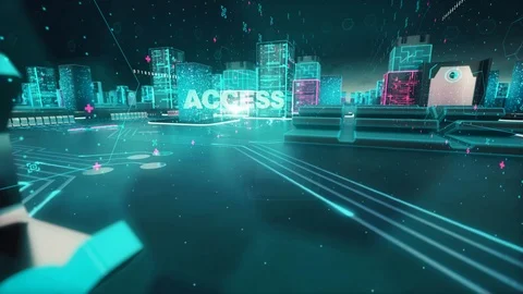 Data loss prevention software with digital technology concept Stock Footage 94087959