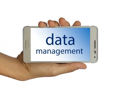 Data management concept isolated Stock Photos