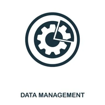 Data Management icon. Line style icon design. UI. Illustration of data Stock Illustration