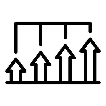 Data management icon outline vector. Online entrepreneur Illustrazione stock