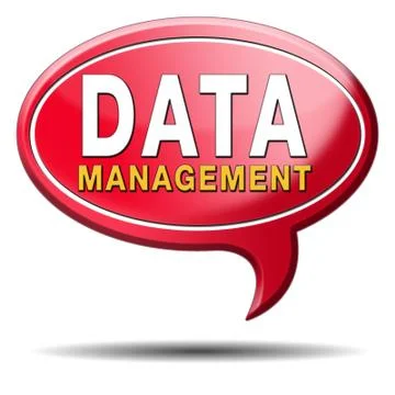 Data management Illustrazione stock