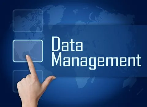 Data management Illustrazione stock