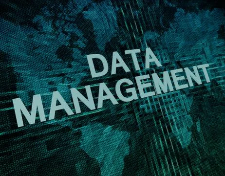 Data management Illustrazione stock