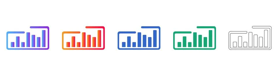 Data Management Interface Icons 스톡 일러스트