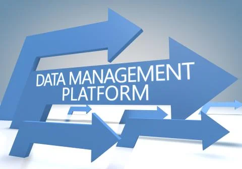 Data management platform Stock Illustration