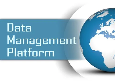 Data management platform Stock Illustration