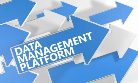 Data management platform Stock Illustration