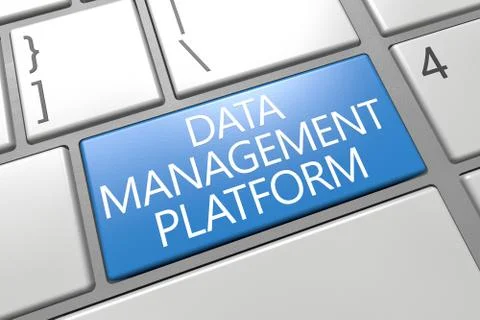 Data management platform Stock Illustration