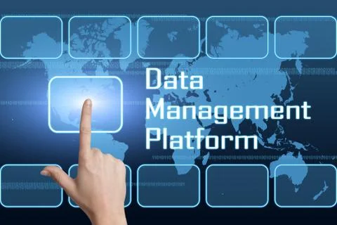 Data management platform Stock Illustration