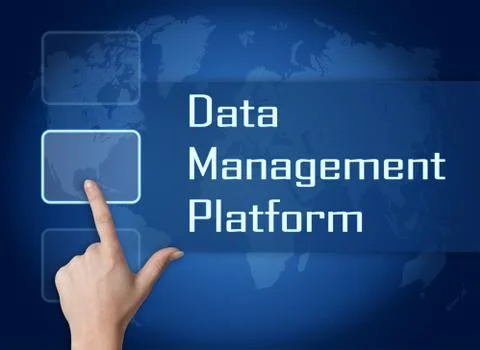 Data management platform Stock Illustration
