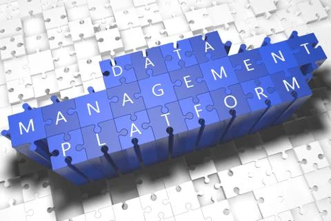 Data management platform Stock Illustration