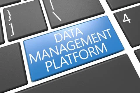 Data management platform Stock Illustration