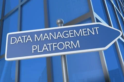Data management platform Stock Illustration