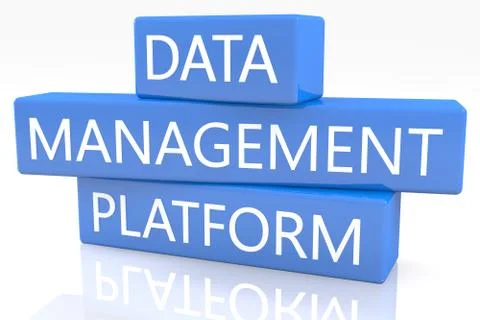 Data management platform Stock Illustration