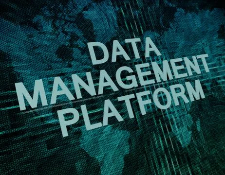 Data management platform Stock Illustration