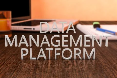 Data Management Platform Illustrazione stock