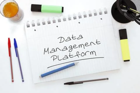 Data Management Platform Illustrazione stock