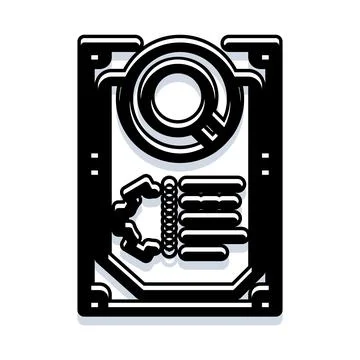 Data management quality control concept icon Illustrazione stock