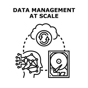 Data management at scale optimizing cloud computing solutions Illustrazione stock