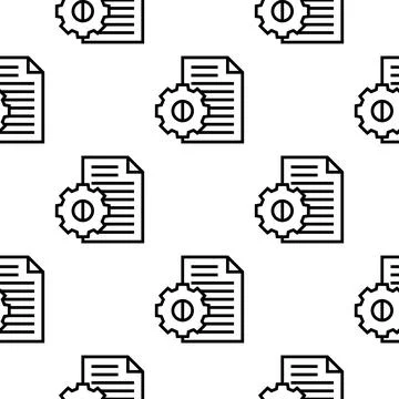 Data management seamless pattern vector illustration Stock Illustration