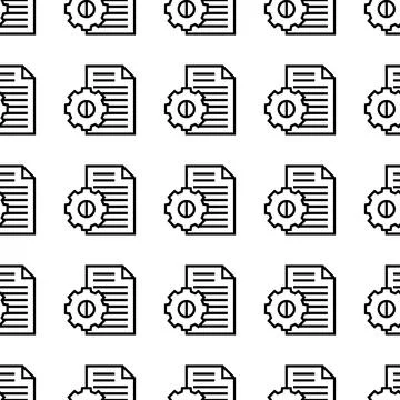 Data management seamless pattern vector illustration Stock Illustration