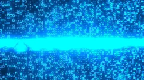 Data Matrix Blue data matrix background with bits and bytes. 3d illustrati... Stock Photos