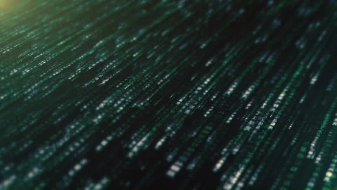 Data Matrix Display, Dynamic Information Network Simulation Stock Footage 260440477