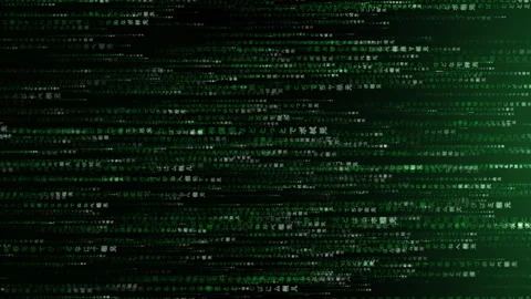 Data Matrix Display, Dynamic Information Network Simulation 스톡 동영상 260440481