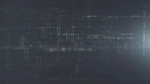 Data Matrix Display, Dynamic Information Network Simulation Stock Footage 265252189