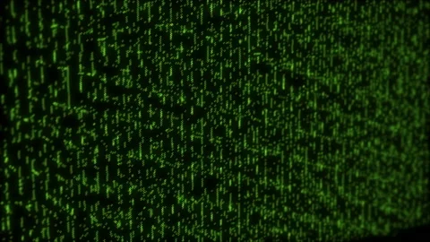 Data matrix modern motion background loop green Stock Footage 133101796