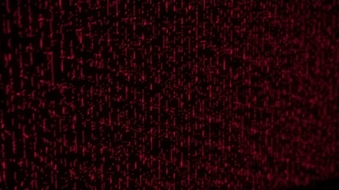 Data matrix modern motion background loop red Stock Footage 133101811