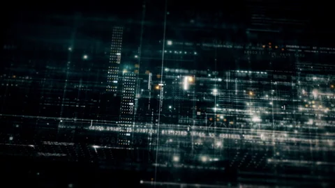 Data Matrix Nexus Advanced Simulation UI Background 動画素材 245048576