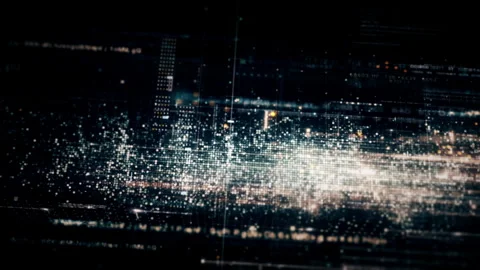 Data Matrix Nexus Advanced Simulation UI Background Stock-Footage 245048586