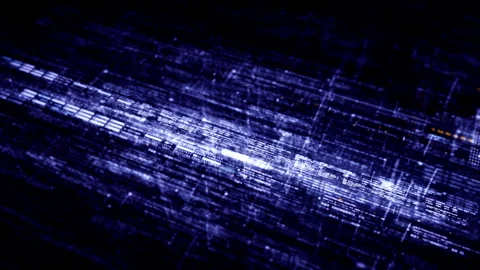 Data Matrix Nexus Advanced Simulation UI Background Vídeo Stock 245050121