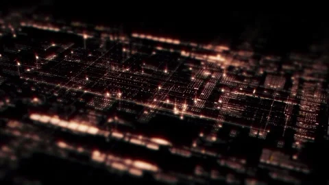 Data Matrix Nexus Advanced Simulation UI Background Stock Footage 245050337