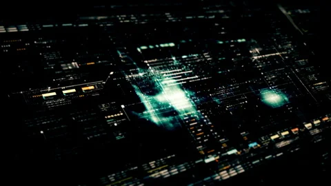 Data Matrix Nexus Advanced Simulation UI Background 库存影片 248903239