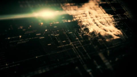 Data Matrix Nexus Advanced Simulation UI Background 库存影片 248941995