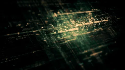 Data Matrix Nexus Advanced Simulation UI Background Vídeos de archivo 248942014