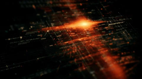 Data Matrix Nexus Advanced Simulation UI Background Stock Footage 248942185