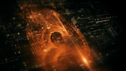 Data Matrix Nexus Advanced Simulation UI Background Видео 248943251